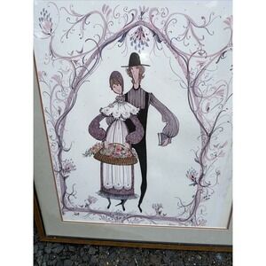 P Buckley Moss "Wedding III" 1983 Framed Rare Limited Edition Signed Print #671